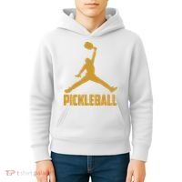 Gold Pickleball Sports Logo Kids Hoodie thumb 4