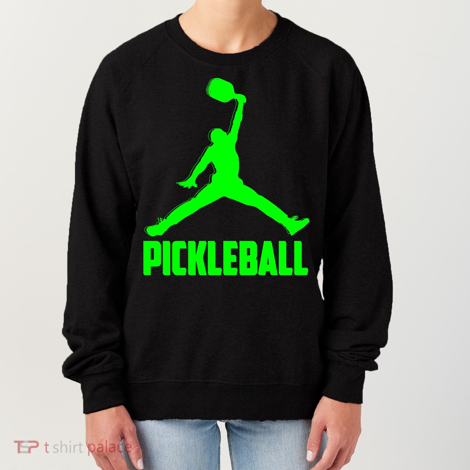 Green Pickleball Sports Logo Women's Sweatshirt