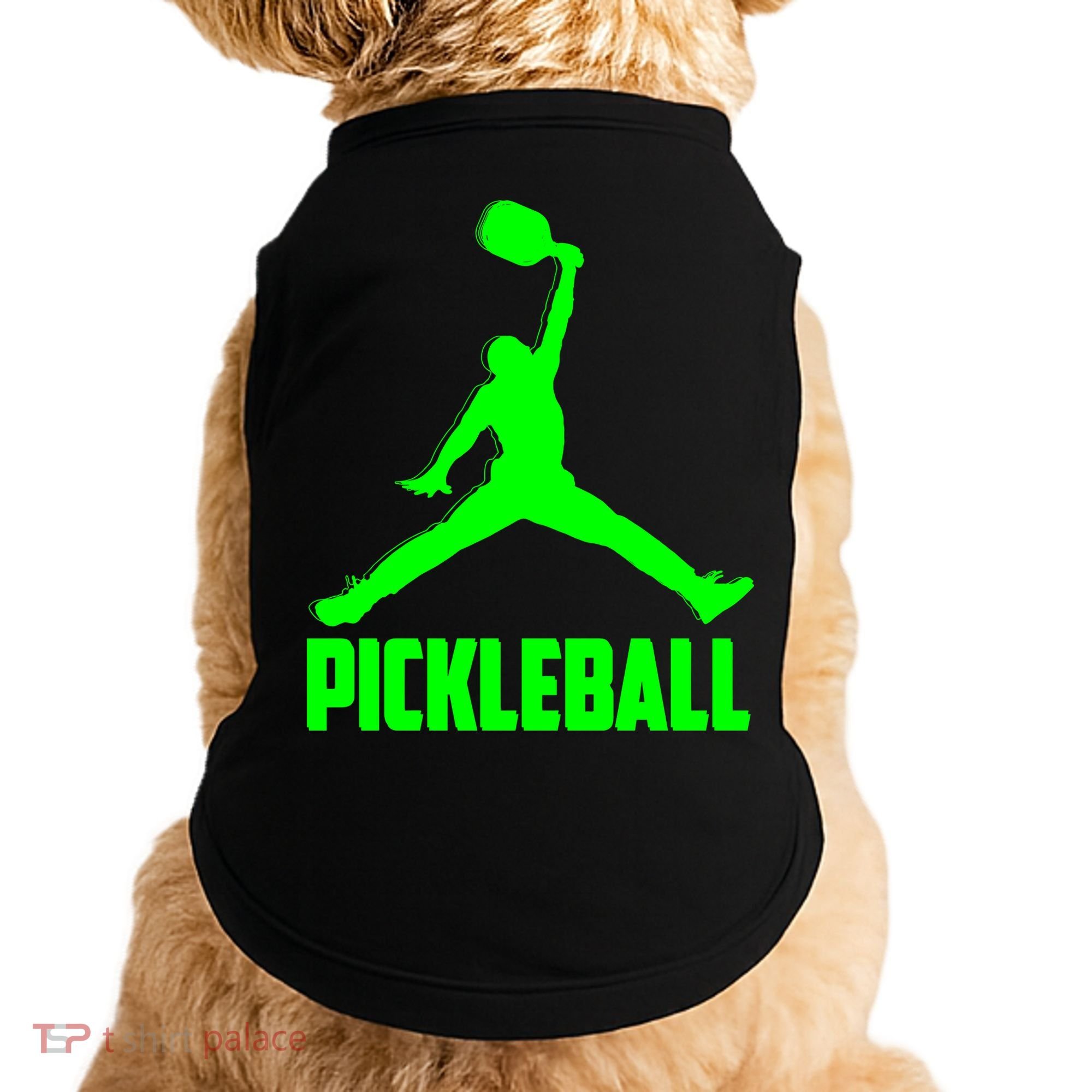 Green Pickleball Sports Logo Doggie Tank