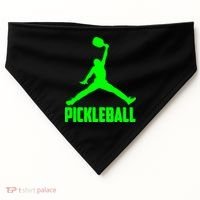 Green Pickleball Sports Logo USA-Made Doggie Bandana thumb 0