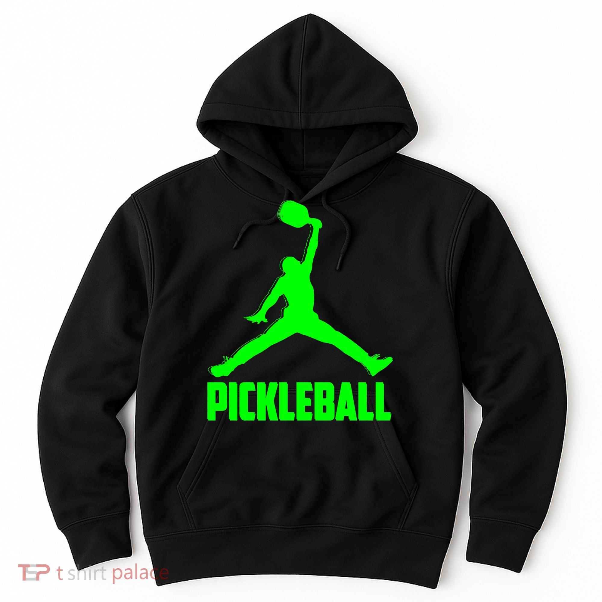 Green Pickleball Sports Logo Hoodie