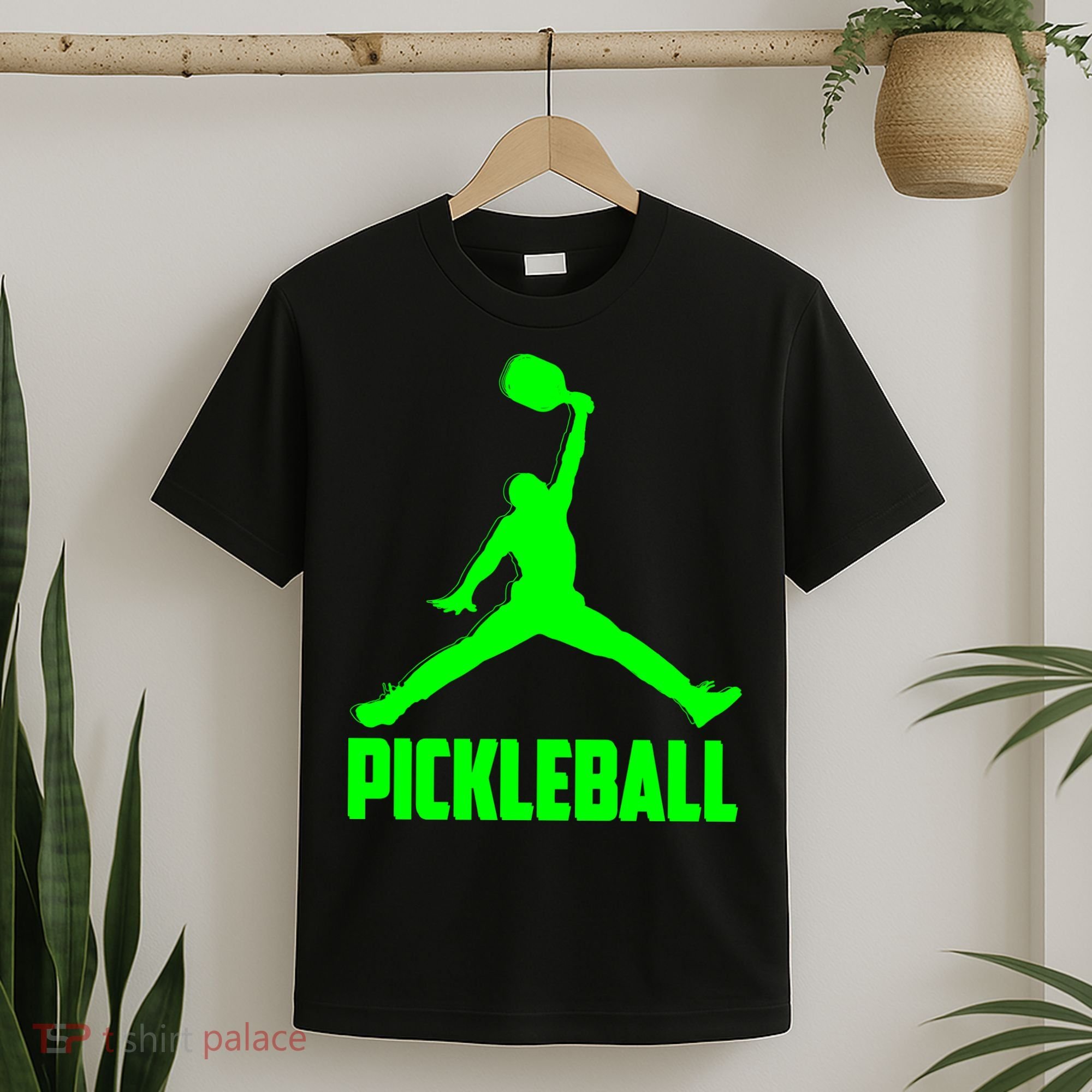 Green Pickleball Sports Logo T-Shirt