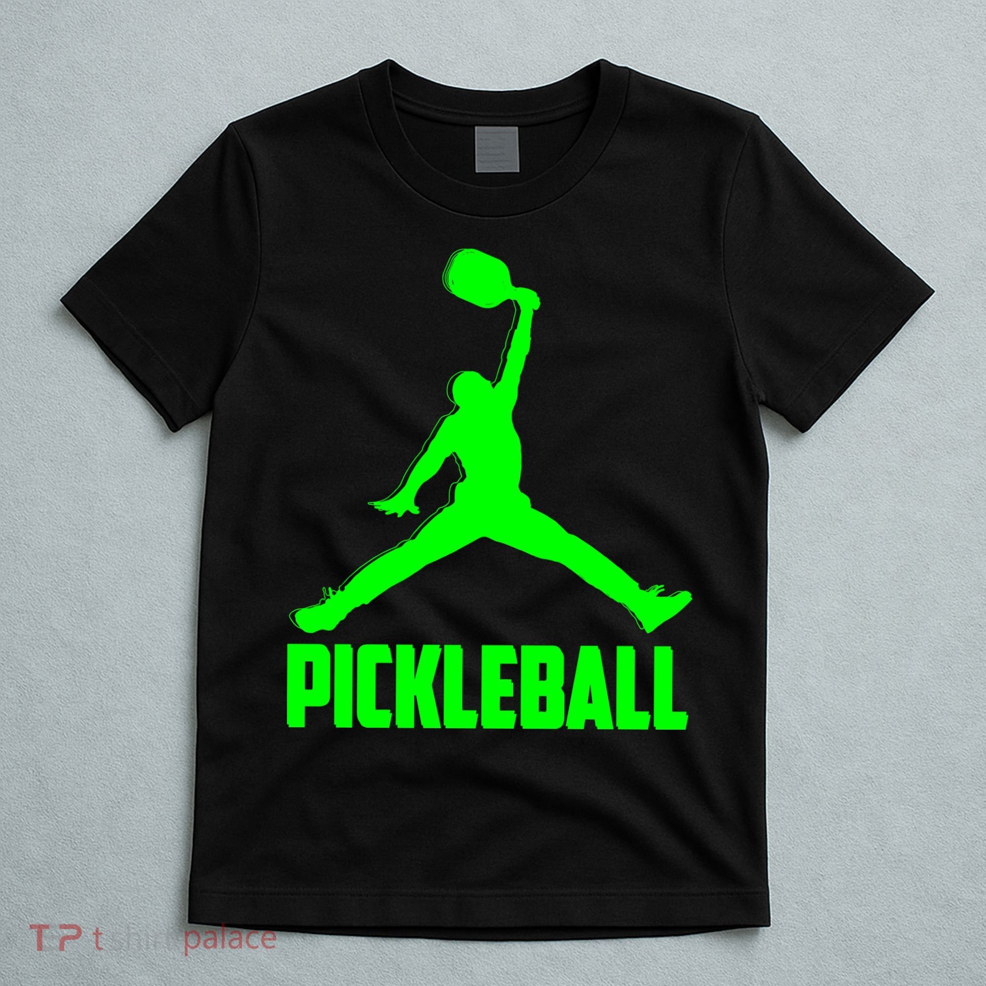 Green Pickleball Sports Logo T-Shirt