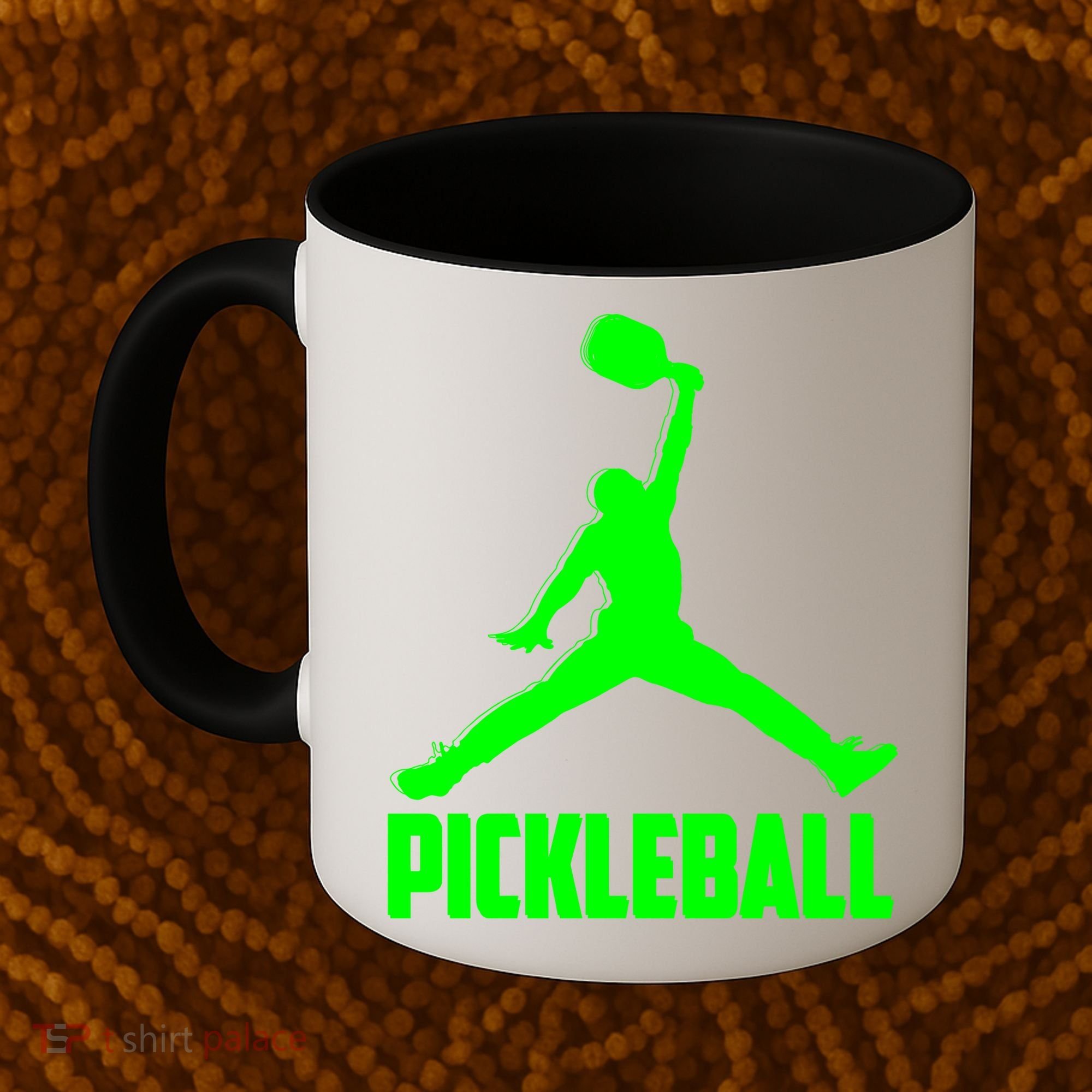Green Pickleball Sports Logo Coffee Mug