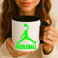 Green Pickleball Sports Logo Coffee Mug thumb 3