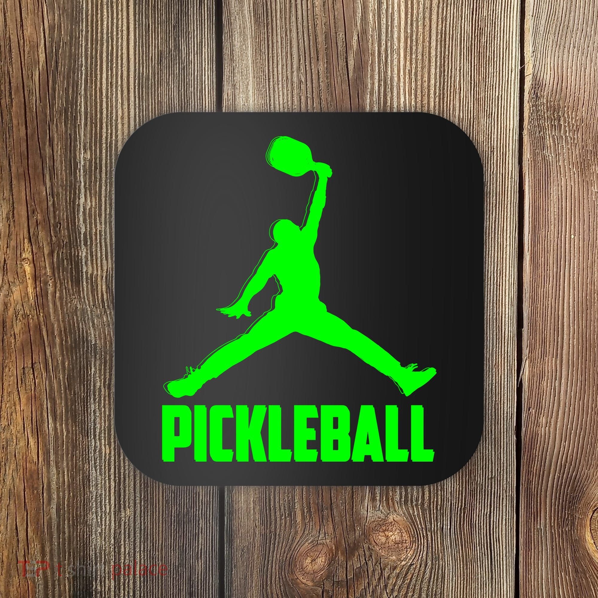 Green Pickleball Sports Logo Coaster