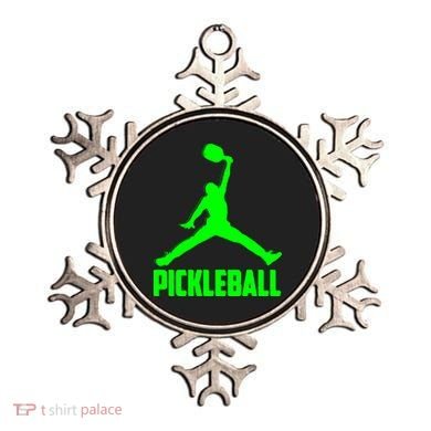 Green Pickleball Sports Logo Ornament