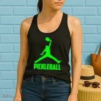 Green Pickleball Sports Logo Women's Tank Top thumb 2