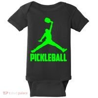 Green Pickleball Sports Logo Baby Bodysuit thumb 0