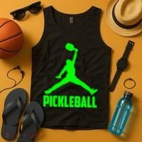 Green Pickleball Sports Logo Tank Top thumb 4