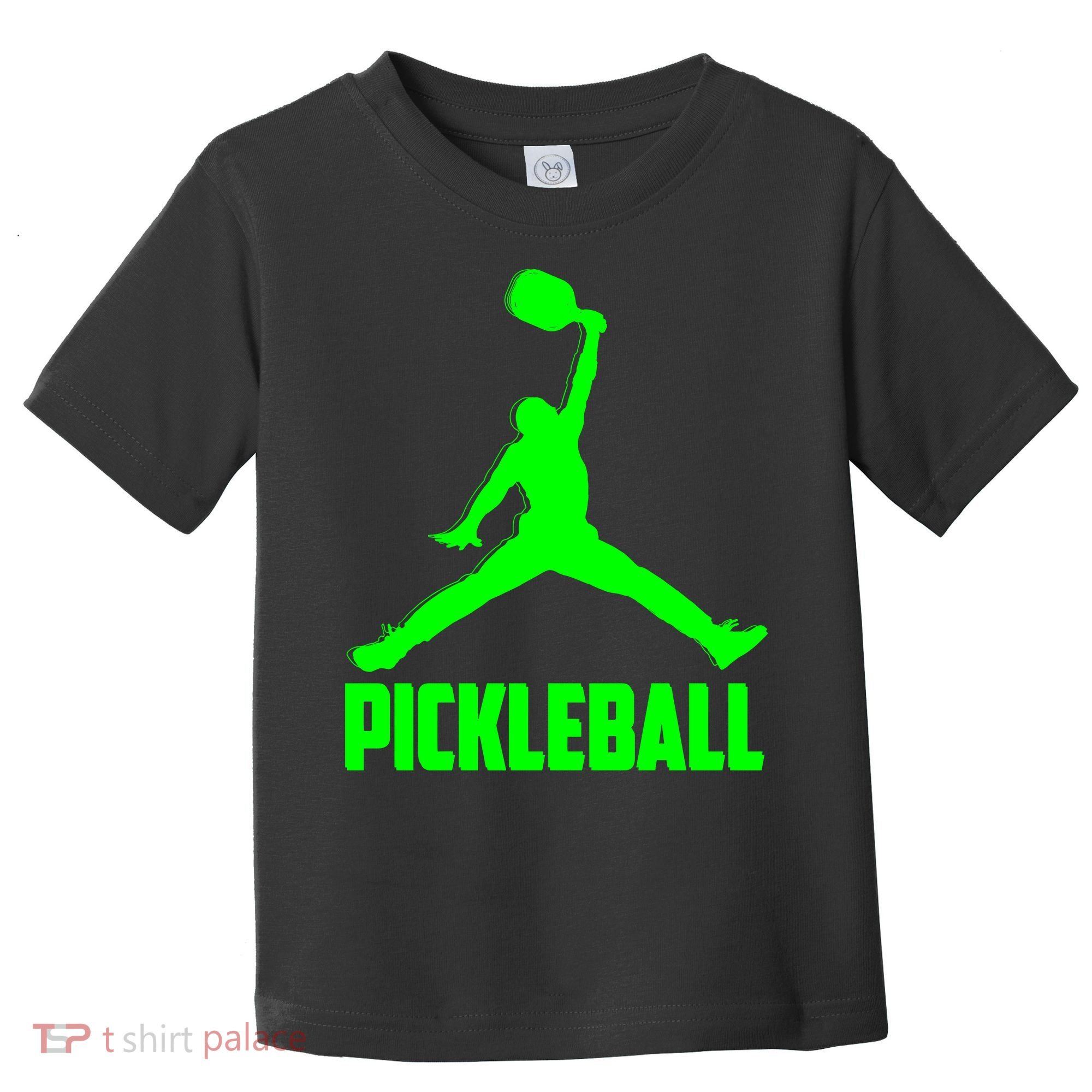 Green Pickleball Sports Logo Toddler T-Shirt