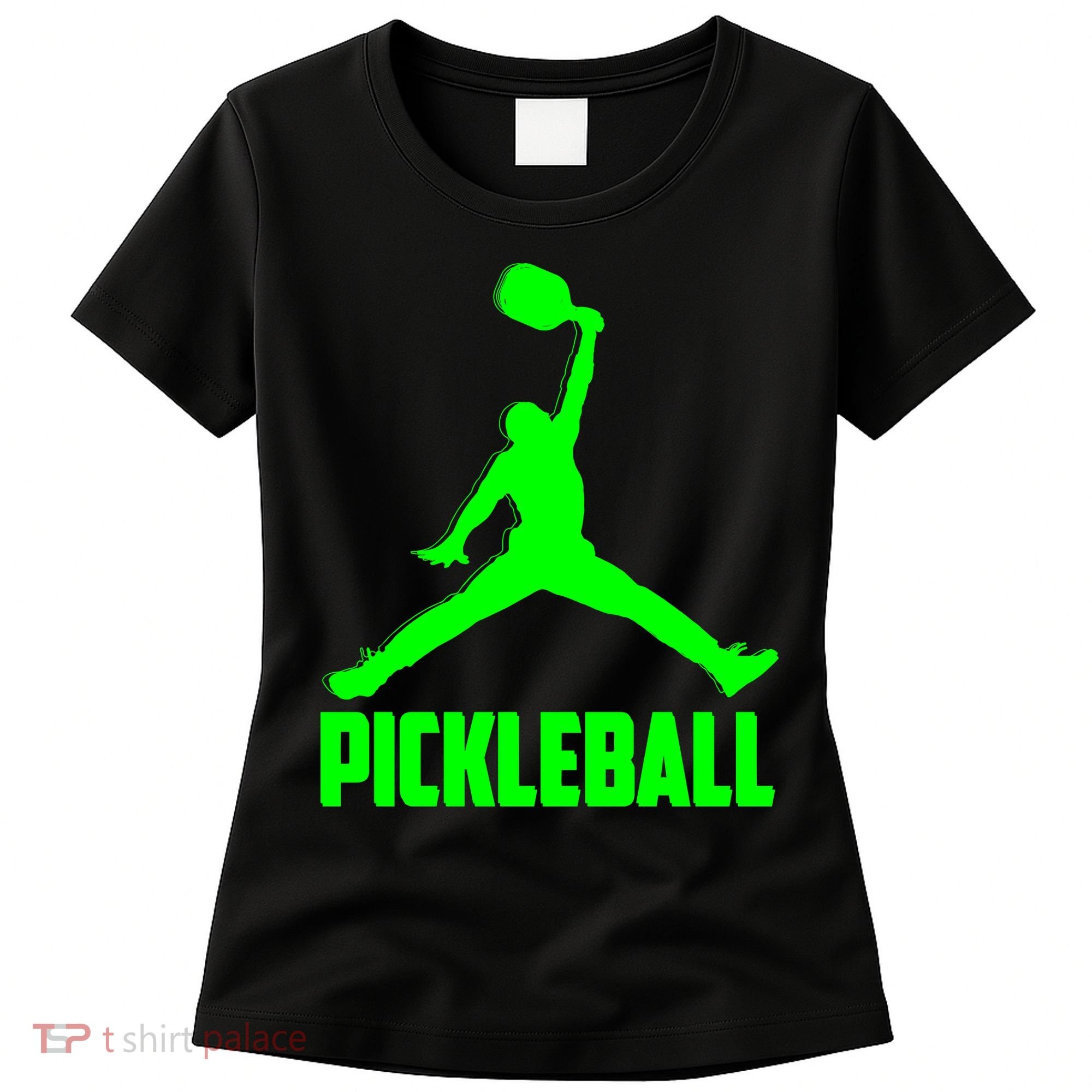 Green Pickleball Sports Logo Women's T-Shirt