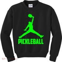 Green Pickleball Sports Logo Kids Sweatshirt thumb 0