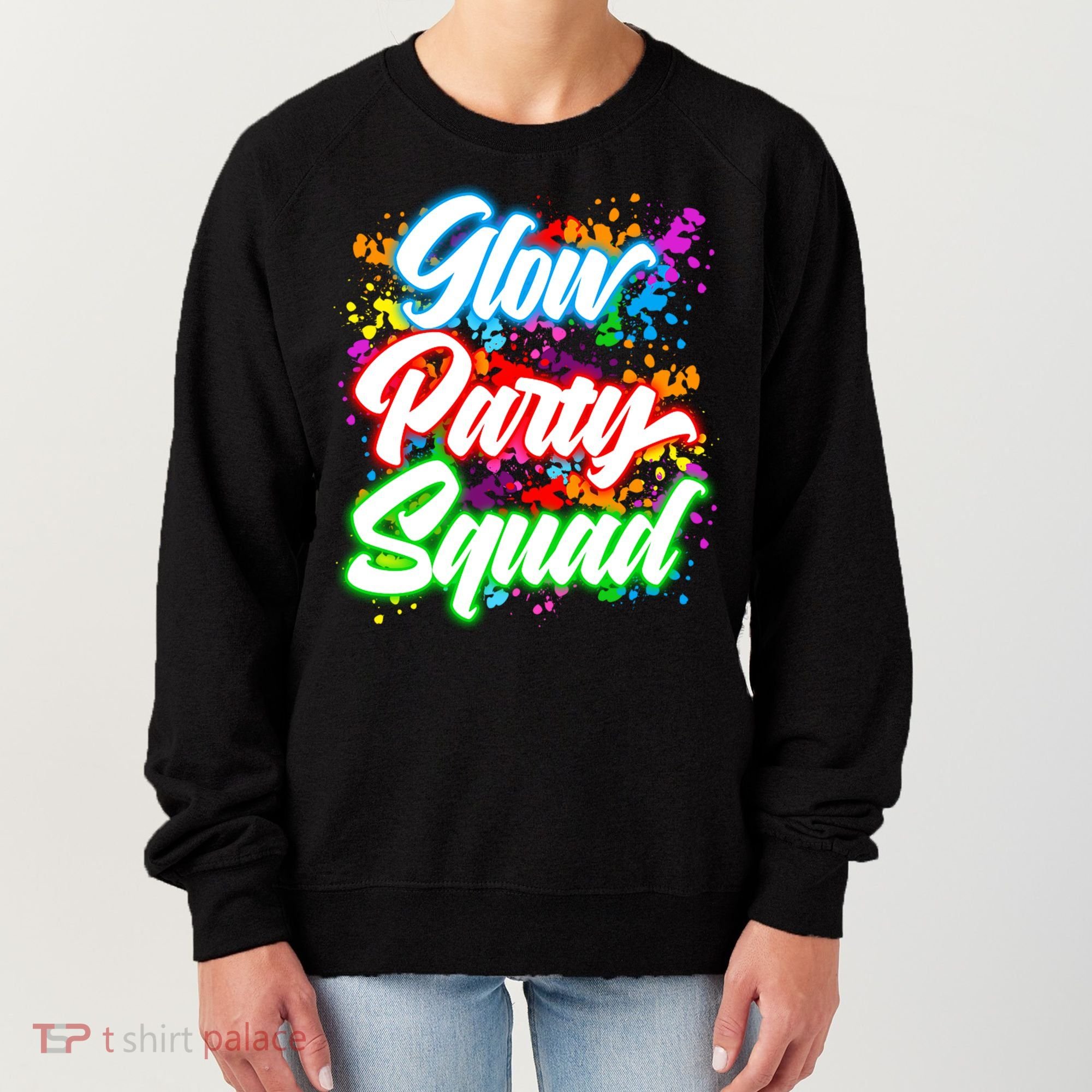 Glow Party Squad Neon Women's Sweatshirt