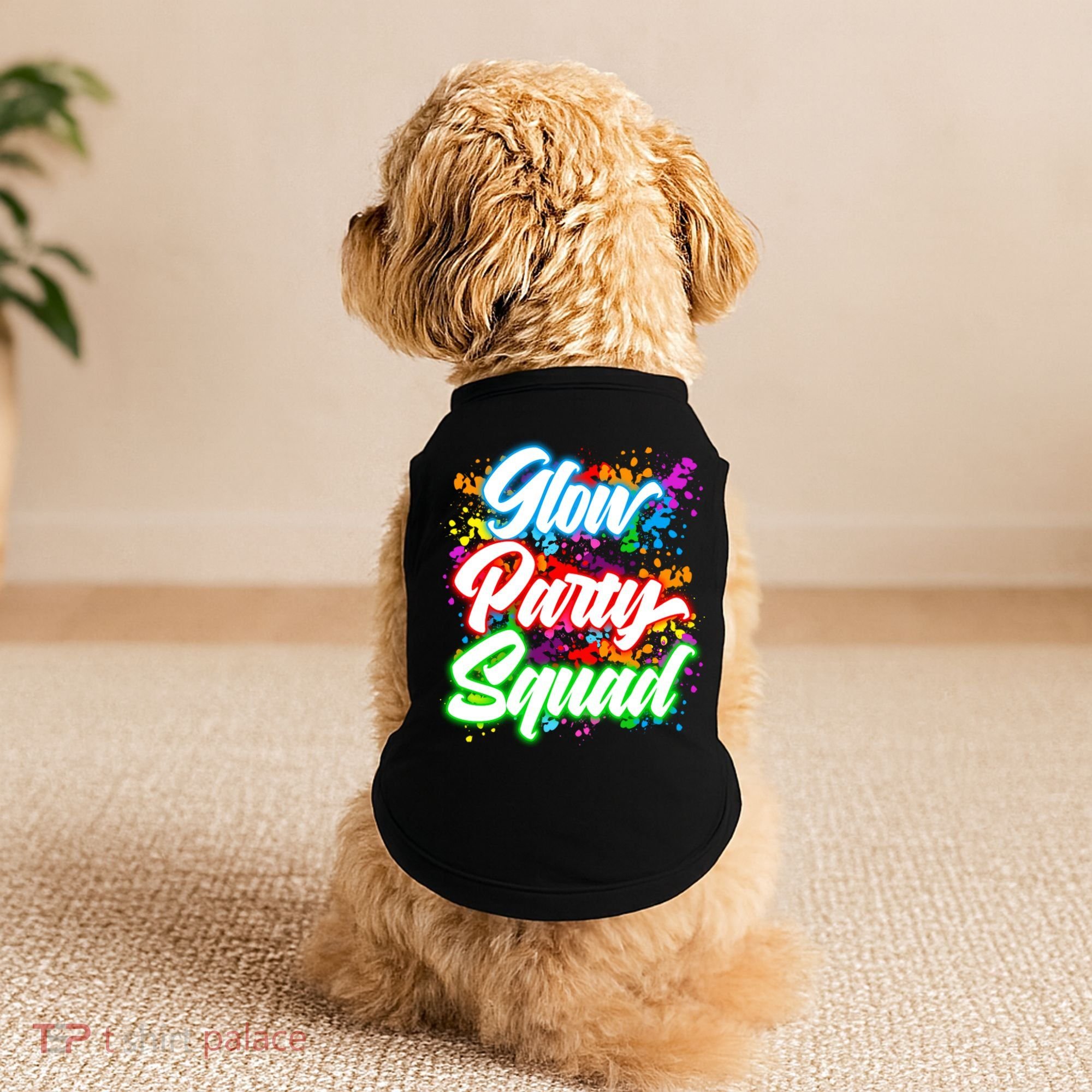 Glow Party Squad Neon Doggie Tank