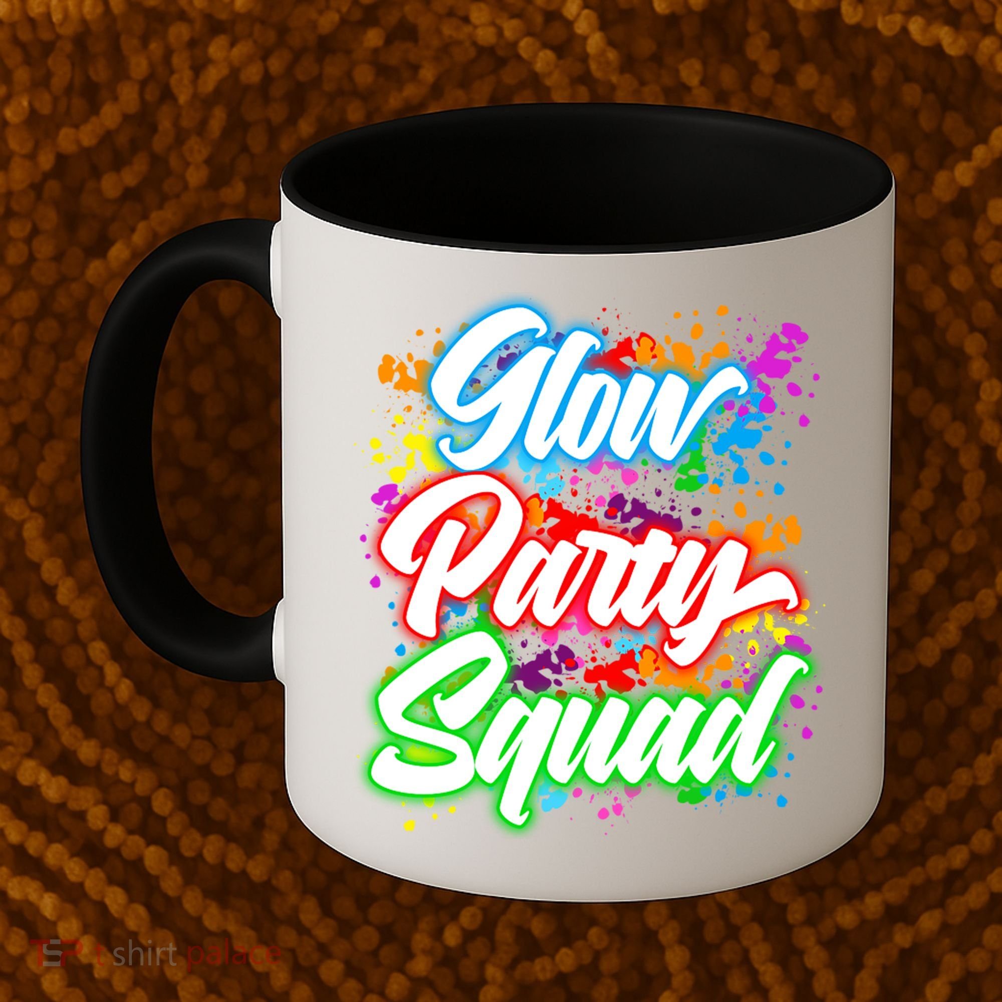 Glow Party Squad Neon Coffee Mug