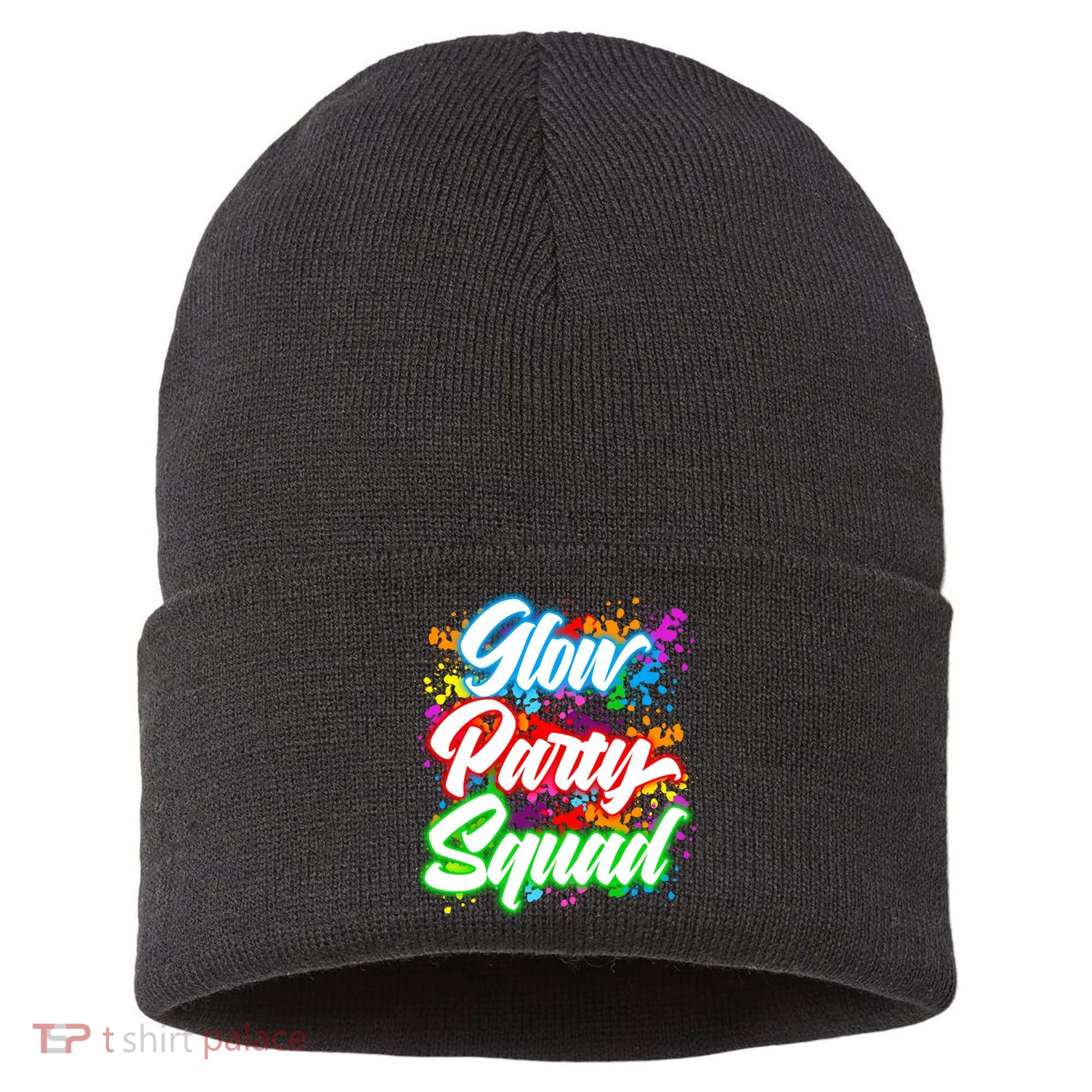 Glow Party Squad Neon Sustainable Knit Beanie