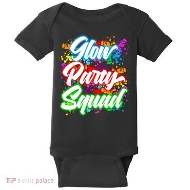 Glow Party Squad Neon Baby Bodysuit