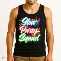 Glow Party Squad Neon Tank Top thumb 3