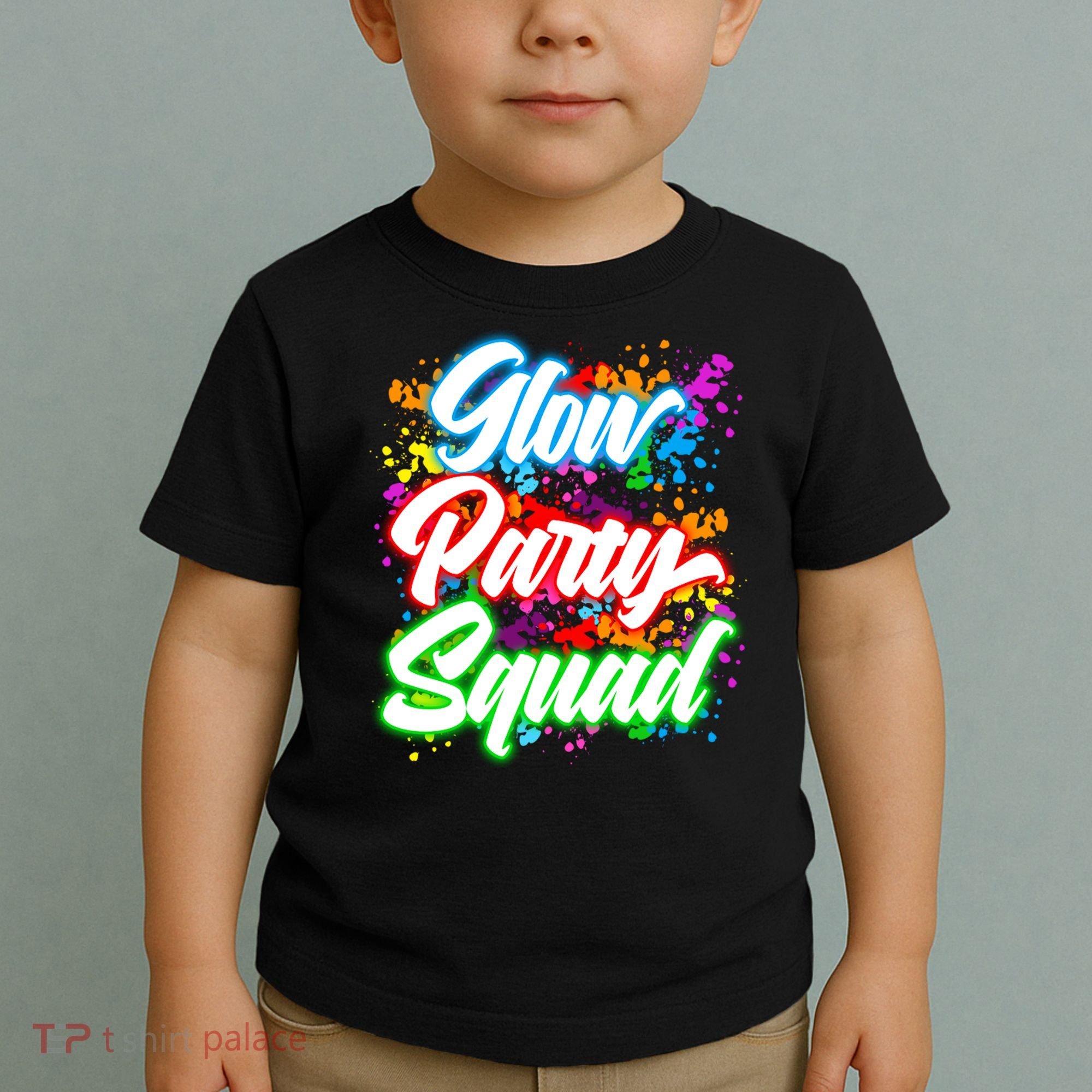 Glow Party Squad Neon Toddler T-Shirt