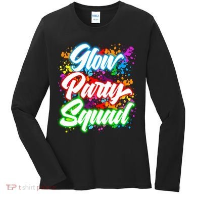 Glow Party Squad Neon Women's Long Sleeve Shirt