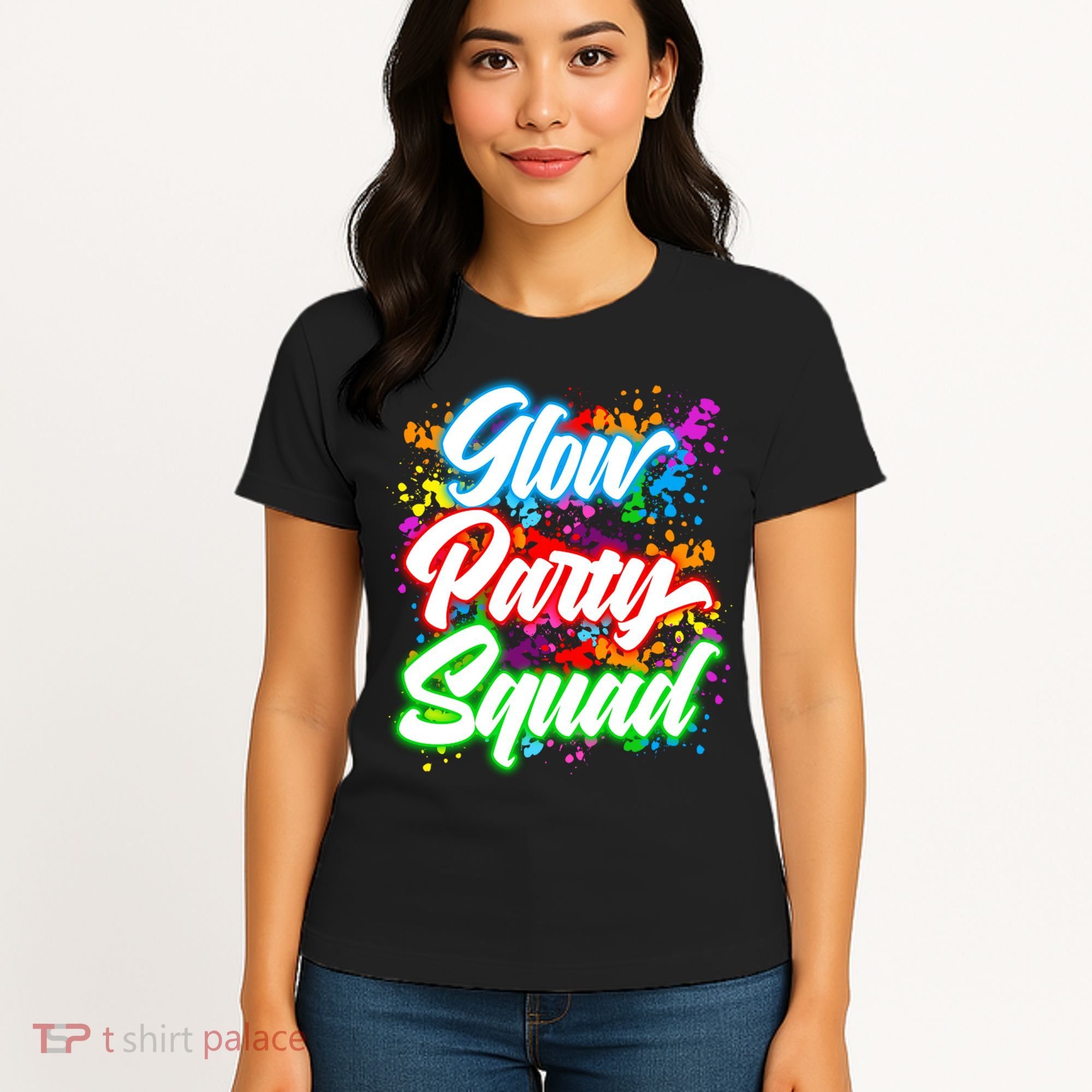 Glow Party Squad Neon Women's T-Shirt