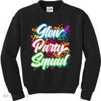 Glow Party Squad Neon Kids Sweatshirt thumb 0