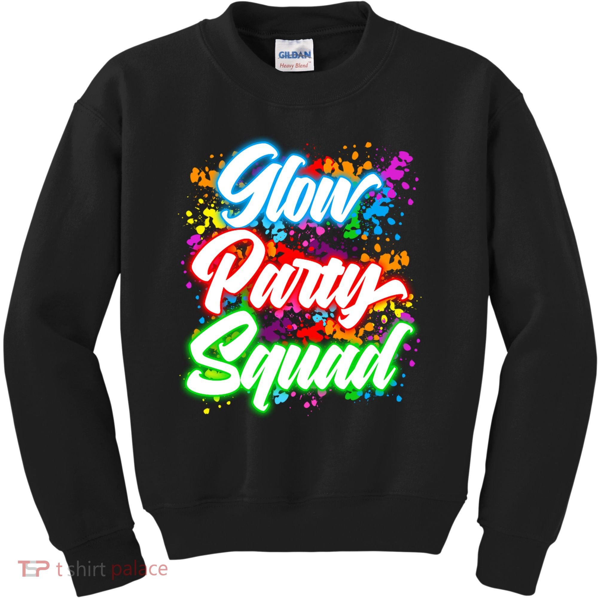 Glow Party Squad Neon Kids Sweatshirt