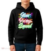 Glow Party Squad Neon Kids Hoodie thumb 4