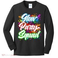 Glow Party Squad Neon Kids Long Sleeve Shirt thumb 0