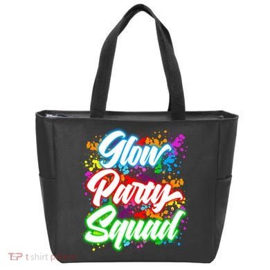 Glow Party Squad Neon Tote Bag