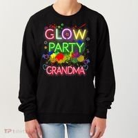 Glow Party Squad Grandma Paint Splatter Glow Party Matching Women's Sweatshirt thumb 0