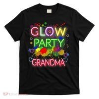Glow Party Squad Grandma Paint Splatter Glow Party Matching T-Shirt thumb 0