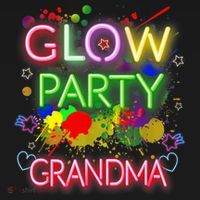 Glow Party Squad Grandma Paint Splatter Glow Party Matching Women's Hoodie thumb 2