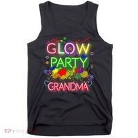 Glow Party Squad Grandma Paint Splatter Glow Party Matching Tank Top thumb 0