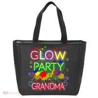 Glow Party Squad Grandma Paint Splatter Glow Party Matching Tote Bag thumb 0