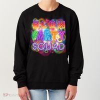 Glow Party Squad Girls Glow Funny Retro Party Lover Gift Women's Sweatshirt thumb 0