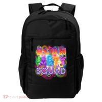 Glow Party Squad Girls Glow Funny Retro Party Lover Gift Backpack thumb 0
