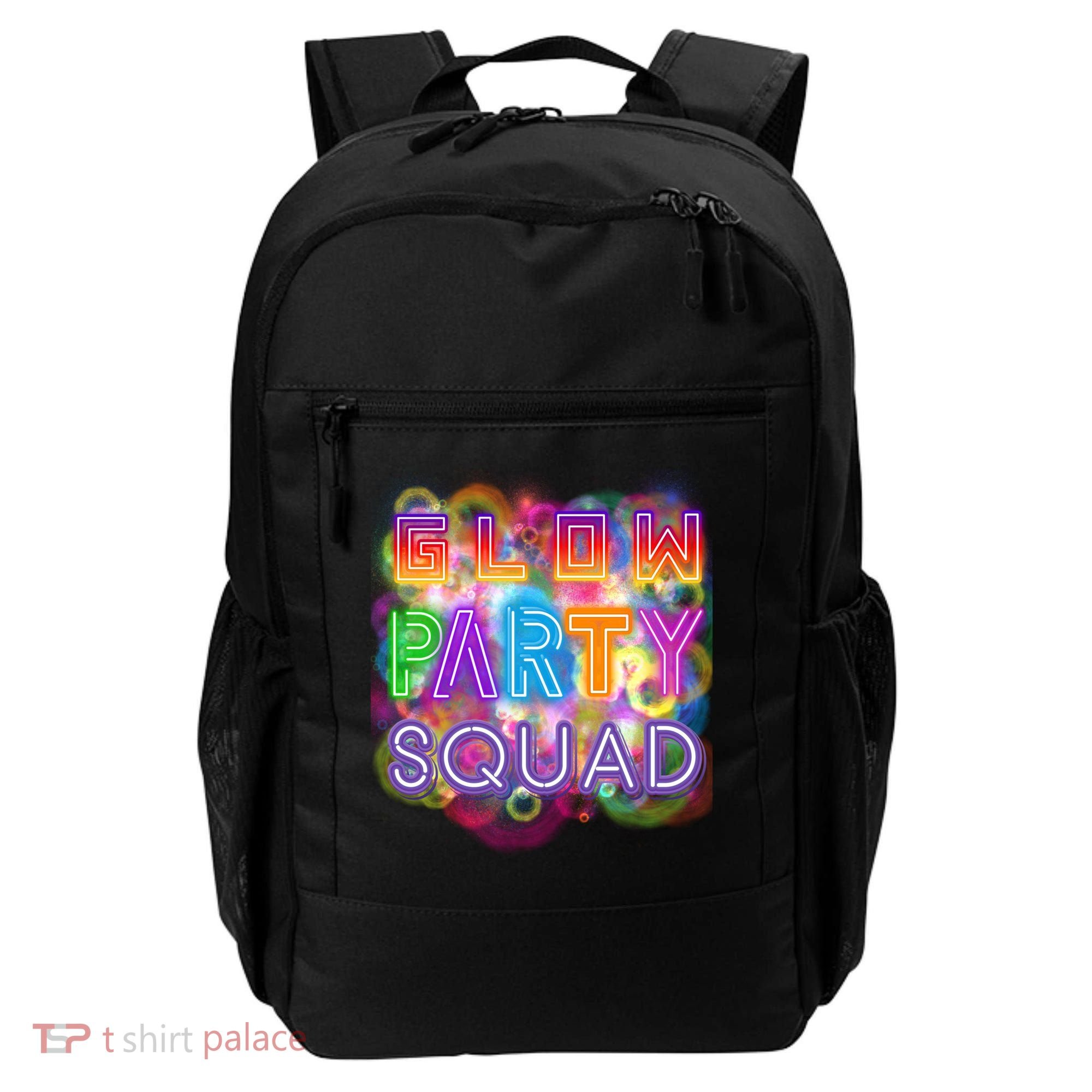 Glow Party Squad Girls Glow Funny Retro Party Lover Gift Backpack
