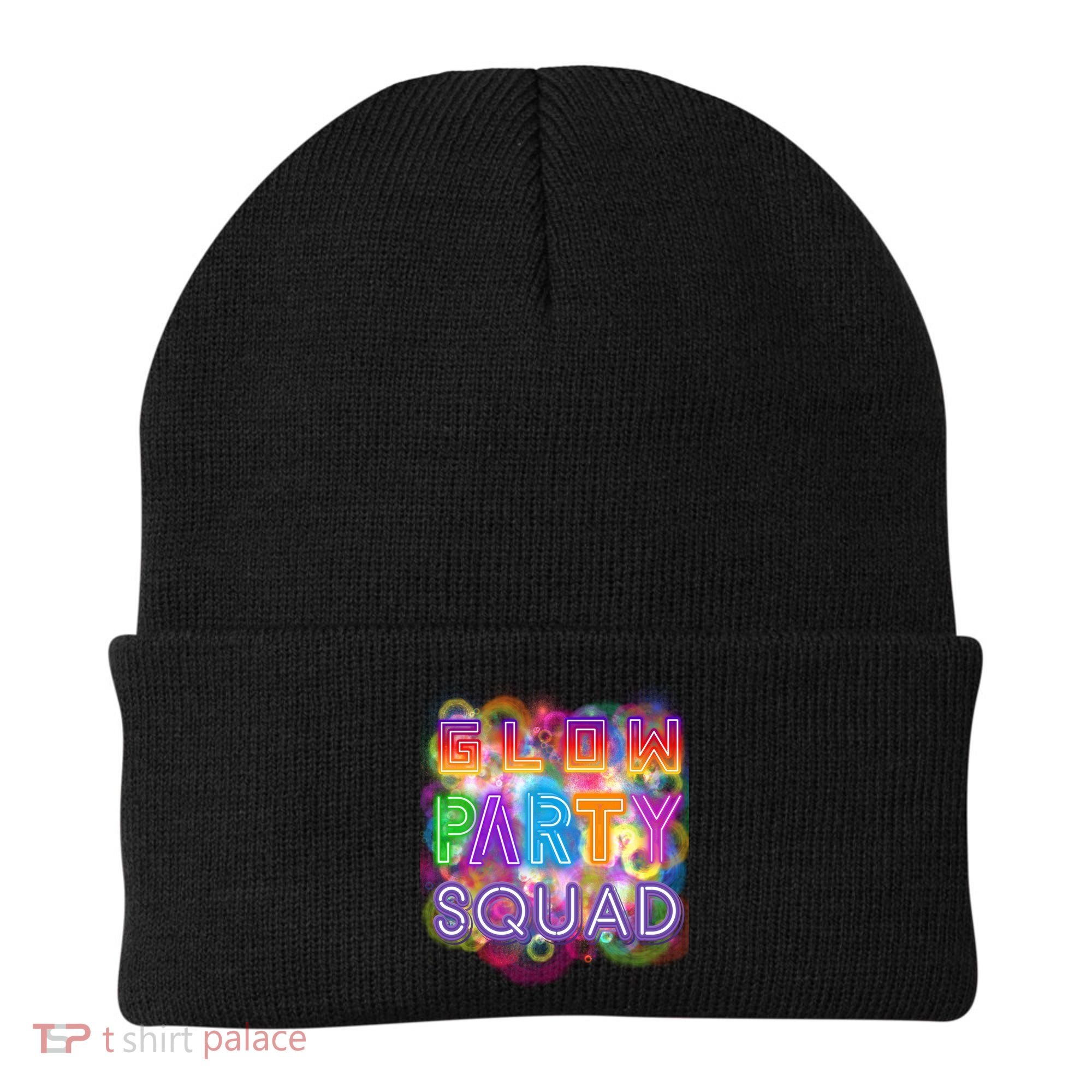 Glow Party Squad Girls Glow Funny Retro Party Lover Gift Beanie