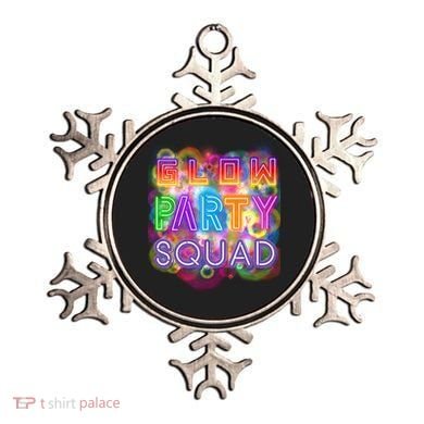 Glow Party Squad Girls Glow Funny Retro Party Lover Gift Ornament