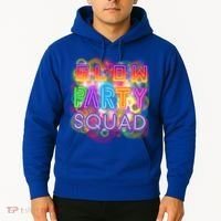 Glow Party Squad Girls Glow Funny Retro Party Lover Gift Hoodie thumb 2