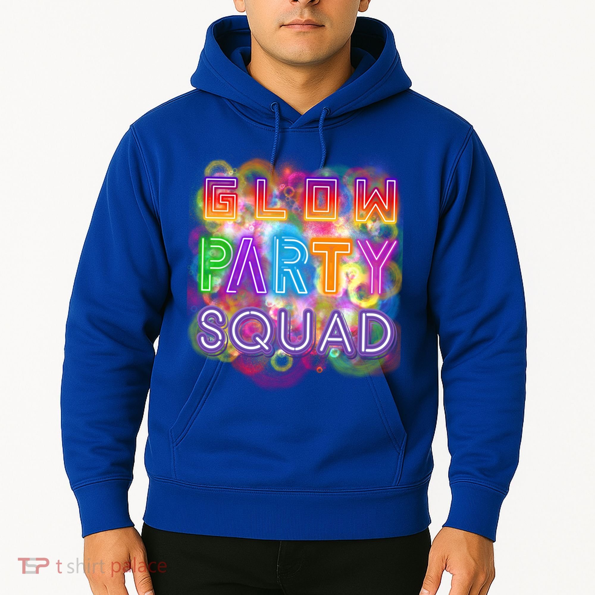 Glow Party Squad Girls Glow Funny Retro Party Lover Gift Hoodie
