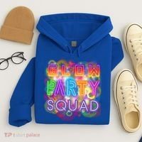 Glow Party Squad Girls Glow Funny Retro Party Lover Gift Hoodie thumb 4