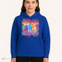 Glow Party Squad Girls Glow Funny Retro Party Lover Gift Hoodie thumb 5