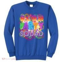 Glow Party Squad Girls Glow Funny Retro Party Lover Gift Sweatshirt thumb 0
