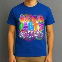 Glow Party Squad Girls Glow Funny Retro Party Lover Gift T-Shirt thumb 3
