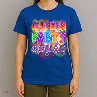 Glow Party Squad Girls Glow Funny Retro Party Lover Gift T-Shirt thumb 4