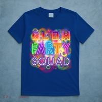 Glow Party Squad Girls Glow Funny Retro Party Lover Gift T-Shirt thumb 5