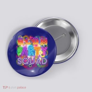 Glow Party Squad Girls Glow Funny Retro Party Lover Gift Button
